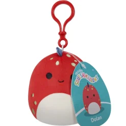 Squishmallows 3.5 Inch Plush Clip-On Dolan The Red Dino Shop