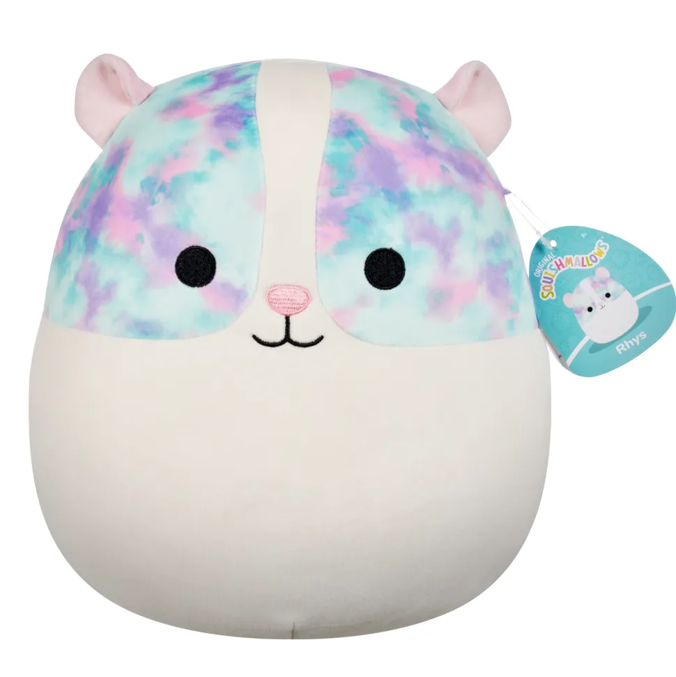Squishmallows 12 Inch Plush S20 Rhys Guinea Pig With Multicolored Eyepatches Hot