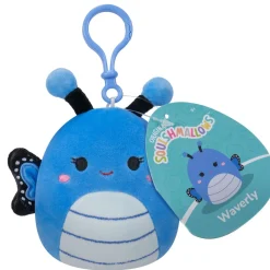 Squishmallows 3.5 Inch Plush Clip-On S20 Waverly Blue Butterfly Sale