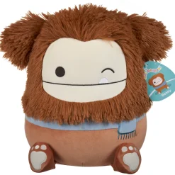 Squishmallows 12 Inch Plush S20 Benny Winking Brown Bigfoot With Scarf Flash Sale