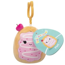 Squishmallows 3.5 Inch Plush Clip-On S20 Perl Pink Cherry Toaster Store