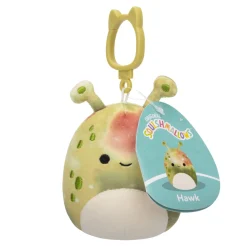 Squishmallows 3.5 Inch Plush Clip-On S20 Hawk Olive Green Tie-Dye Alien Hot