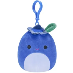 Squishmallows 3.5 Inch Plush Clip-On Bluby The Blueberry Outlet