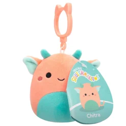 Squishmallows 3.5 Inch Plush Clip-On S20 Chitra Pink And Aqua Goblin Cheap