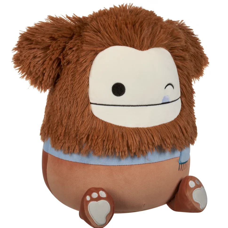 Squishmallows 12 Inch Plush S20 Benny Winking Brown Bigfoot With Scarf Flash Sale