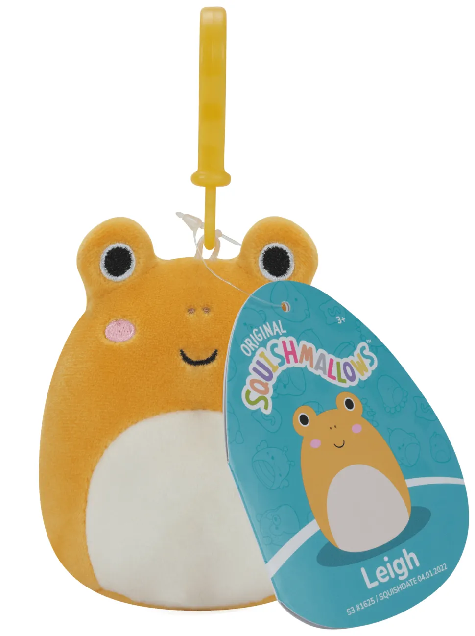 Squishmallows 3.5 Inch Plush S15 Clip-On Leigh Orange Toad Best