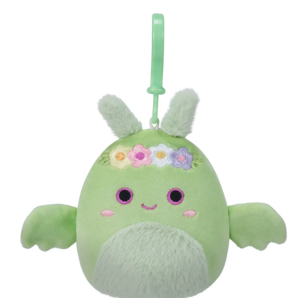 Squishmallows 3.5 Inch Plush Clip-On Tove The Mint Green Mothman Hot