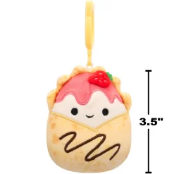 Squishmallows 3.5 Inch Plush Clip-On S20 Gasten Strawberry Crepe Sale
