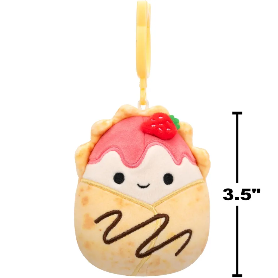 Squishmallows 3.5 Inch Plush Clip-On S20 Gasten Strawberry Crepe Sale