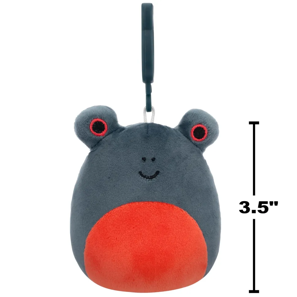 Squishmallows 3.5 Inch Plush Clip-On S20 Jameel Dark Blue Frog Best Sale