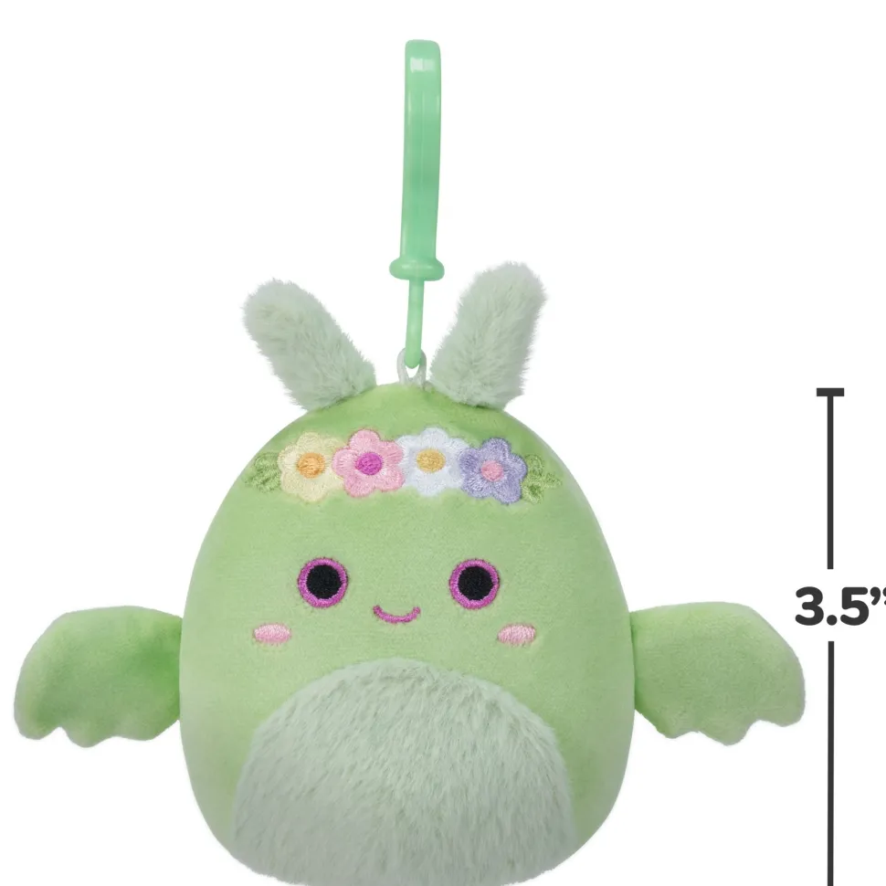 Squishmallows 3.5 Inch Plush Clip-On Tove The Mint Green Mothman Hot