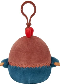 Squishmallows 3.5 Inch Plush S15 Clip-On Reed Brown And Blue Rooster Clearance