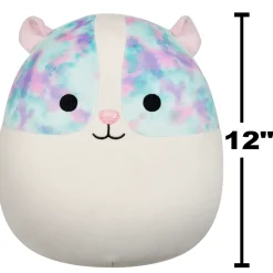 Squishmallows 12 Inch Plush S20 Rhys Guinea Pig With Multicolored Eyepatches Hot