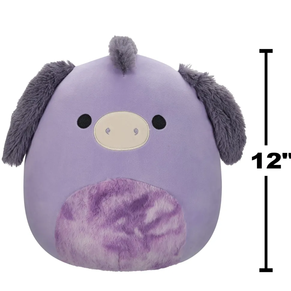 Squishmallows 12 Inch Plush Deacon The Purple Donkey Discount