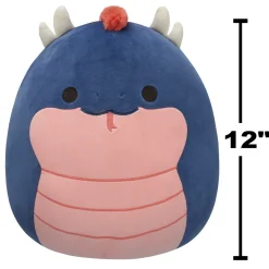 Squishmallows 12 Inch Plush S20 Cian Navy Basilisk With Coral Belly Hot