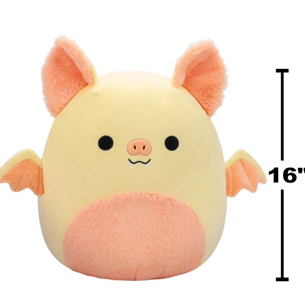 Squishmallows 16 Inch Plush Meghan The Cream And Pink Bat Flash Sale