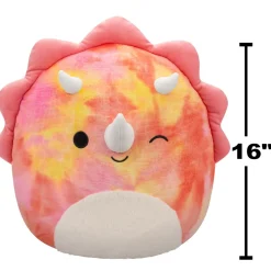 Squishmallows 16 Inch Plush Trinity The Pink Tye Dye Triceratops Cheap