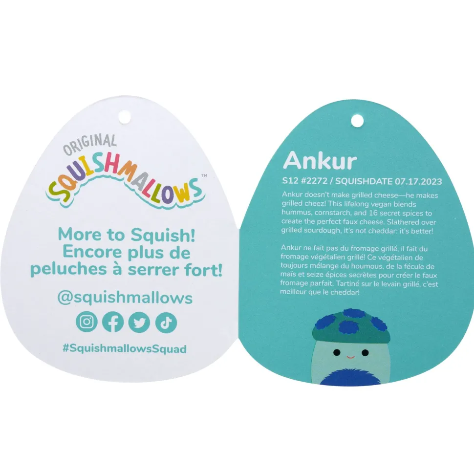 Squishmallows 12 Inch Plush Ankur Teal Mushroom Store