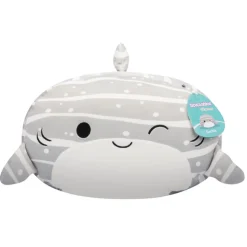 Squishmallows 12 Inch S20 Stackables Sachie Grey Striped Whale Shark Fashion