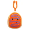 Squishmallows Season Halloween 3.5 Inch Plush Clip-On Orange Frosted Donut With Purple Drizzle Cheap