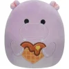 Squishmallows Valentines 7.5 Inch Plush Hanna The Purple Hippo Clearance