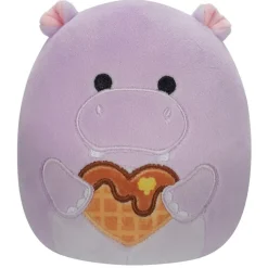 Squishmallows Valentines 7.5 Inch Plush Hanna The Purple Hippo Clearance