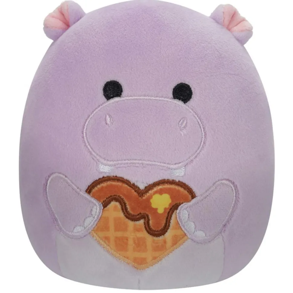Squishmallows Valentines 7.5 Inch Plush Hanna The Purple Hippo Clearance
