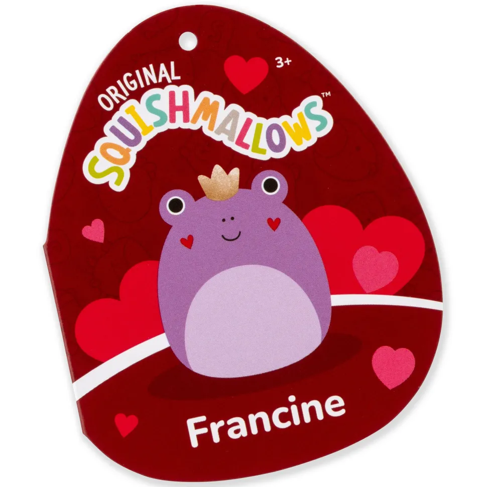 Squishmallows Valentines 3.5 Inch Plush Clip-On Francine The Frog Discount
