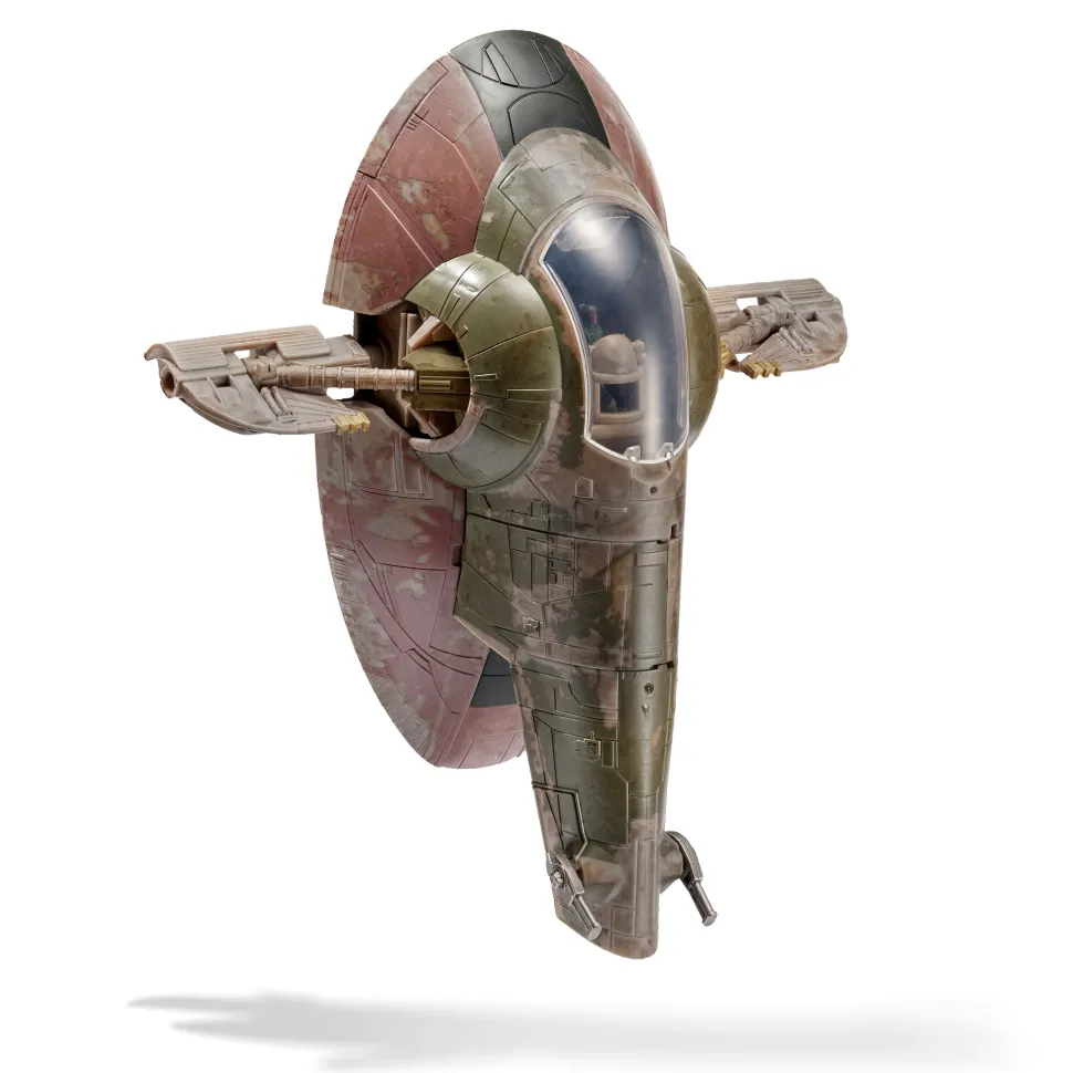 Star Wars Micro Galaxy Squadron 8 Inch Deluxe Vehicle & Figure 0021 Boba Fett's Starship Fashion