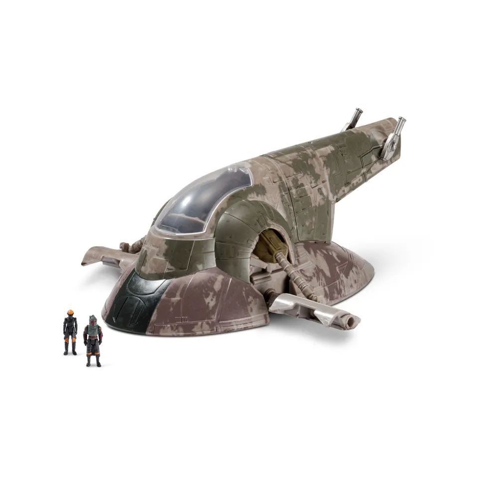 Star Wars Micro Galaxy Squadron 8 Inch Deluxe Vehicle & Figure 0021 Boba Fett's Starship Fashion