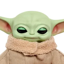 Star Wars The Mandalorian Squeeze & Blink Grogu Plush New