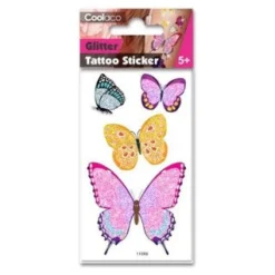 Toyworld NZ Temp Tattoos Glittery Butterflies Outlet