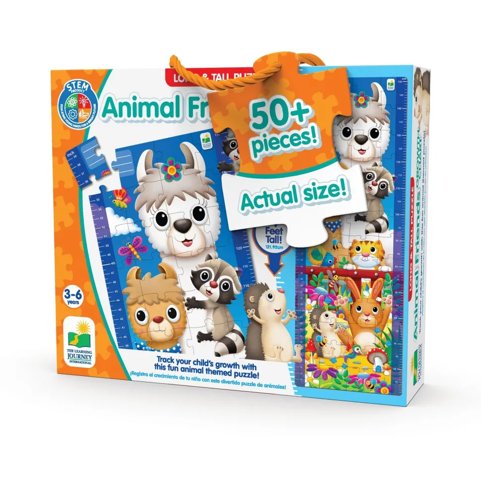 Toyworld NZ The Learning Journey 50 Piece Long & Tall Puzzle Animal Friends Growth Chart Clearance