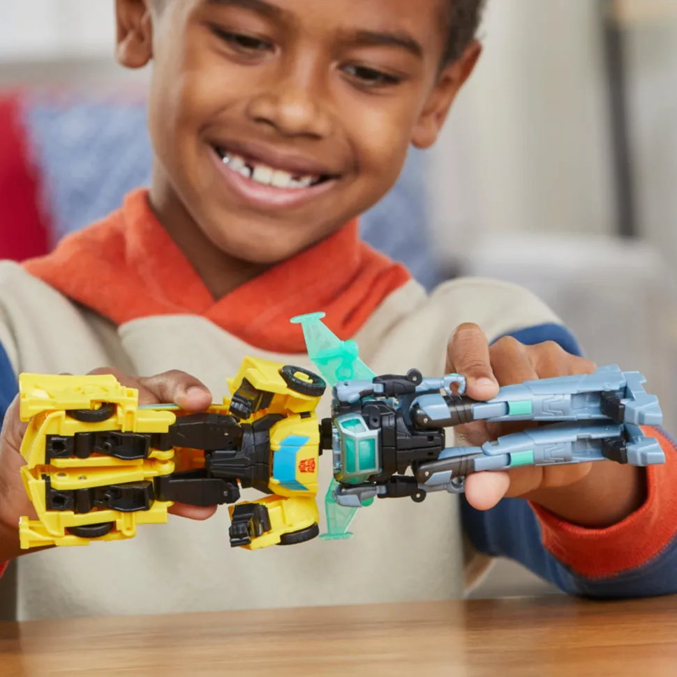Transformers Earthspark Cyber-Combiner Bumblebee And Mo Malto Cheap