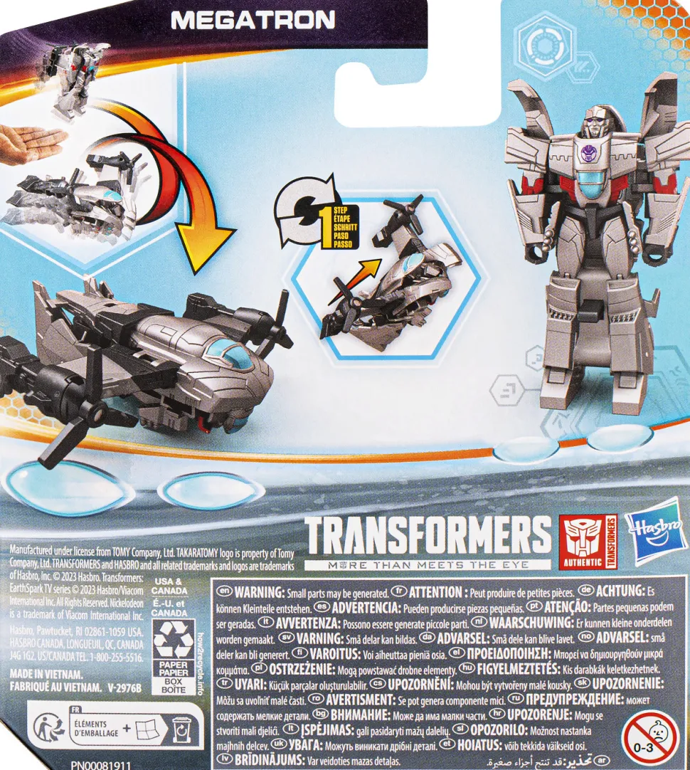 Transformers Nick Earthspark One Step Flip MEGAtron Outlet