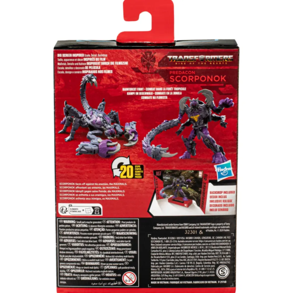 Transformers Rise Of The Beasts - Predacon Scorponok Studio Series Deluxe Class 4.5 Inch Action Figure Discount