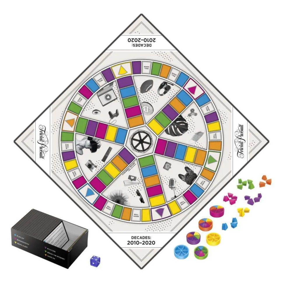 Hasbro Gaming Trivial Pursuit Decades 2010 To 2020 Hot