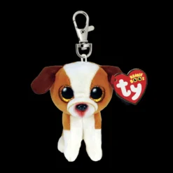 Ty Beanies Ty Beanie Boo Clip - Hugo Brown & White Dog Best