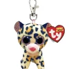Ty Beanies Ty Beanie Boo Clip - Livvie Brown & Pink Leopard Best Sale