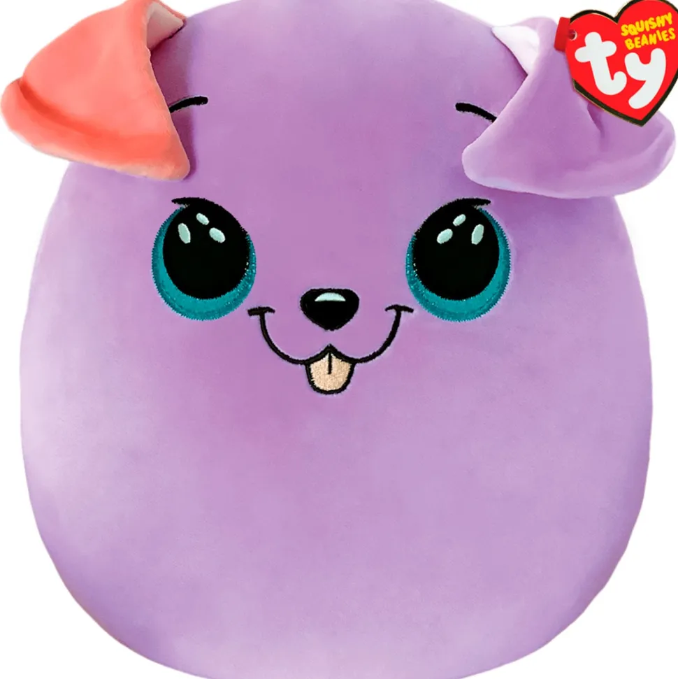 Ty Beanies Ty Squishy Beanies 25cm - Bitsy Purple Dog Best