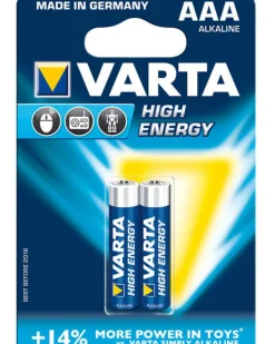 Varta High Energy Alkaline AAA Battery 2 Pack Hot