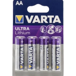 Varta Ultra Lithium AA Battery 4 Pack Fashion