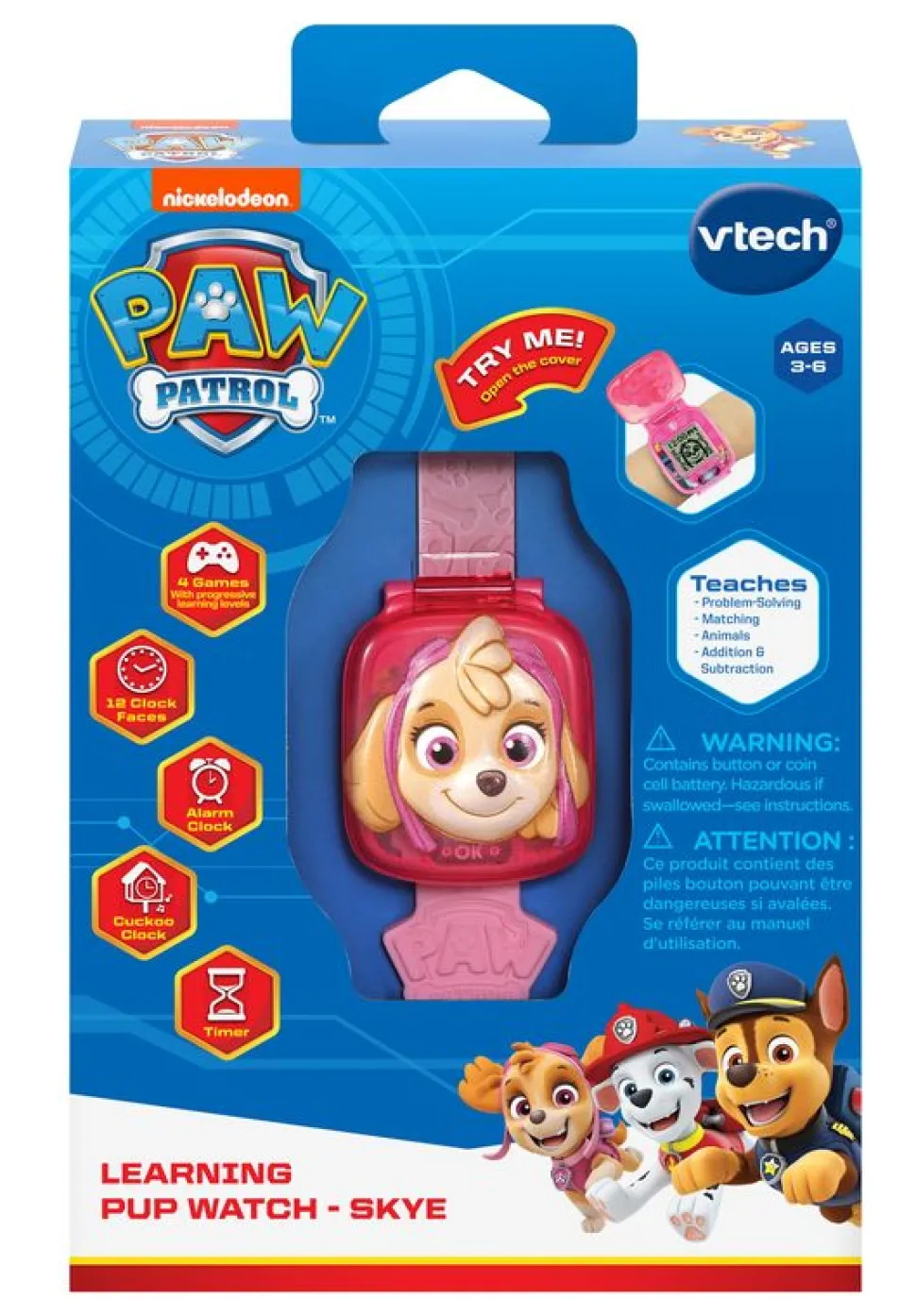 VTech PAW Patrol Learning Pup Watch Skye Clearance