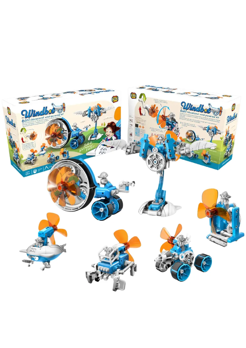 Toyworld NZ Windbots 6 In 1 Educational Wind-Powered Kit Outlet
