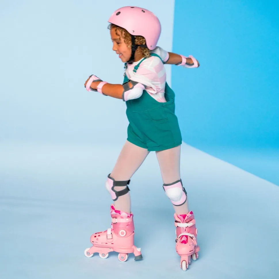 Yvolution Twista Skates Pink Size 7J - 11J Hot
