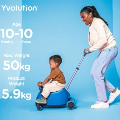Yvolution Y Glider Luna 5In1 Kids Scooter Blue Best