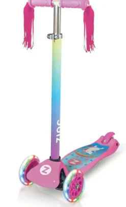 Zinc T-Motion 3 Wheel Scooter Unicorn Design Best Sale