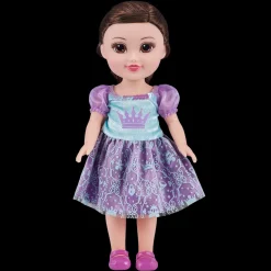 Zuru Sparkle Girlz Tots 13 Inch (33cm) Doll Princess Brown Hair Purple Dress Shop