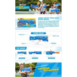 Zuru X-Shot ZURU X Shot Fast Fill Motor Soakers Hydra Pulse New