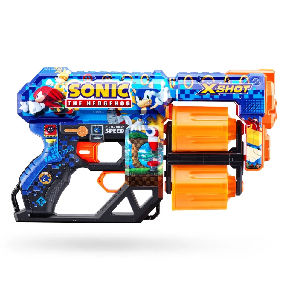 Zuru X-Shot ZURU X Shot Skins Dread Dart Blaster Sonic The Hedgehog Outlet